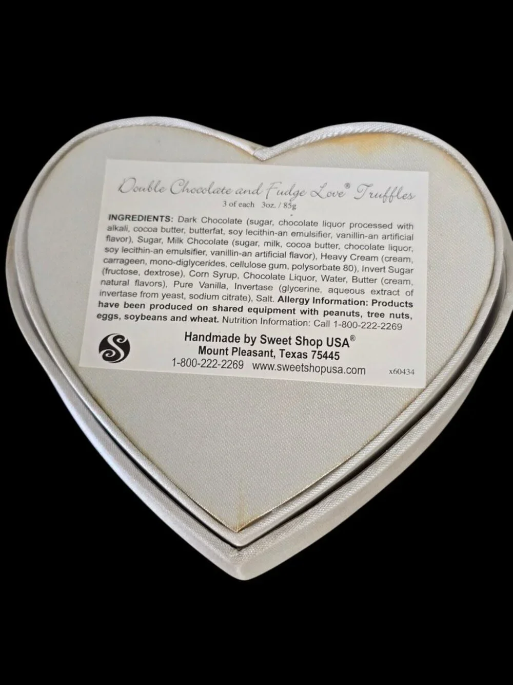 Heart-Shaped Cream Satin Decorative Candy Box Collectible Decor